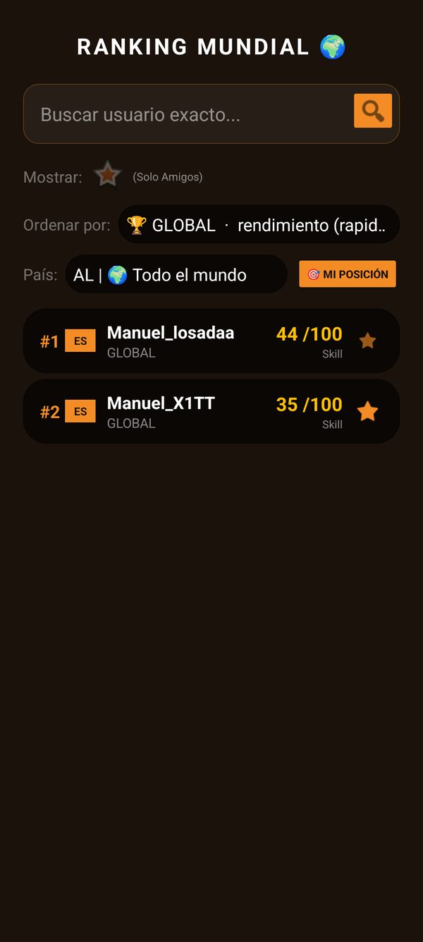 REFLEX RIVALS sur Android — capture 4
